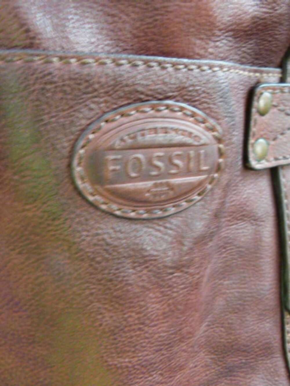 FOSSIL LEATHER SATCHEL BRIEFCASE - Picture 5 of 13